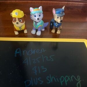 Paw Patrol Learning Toy Set - Yellow, Blue, Gray